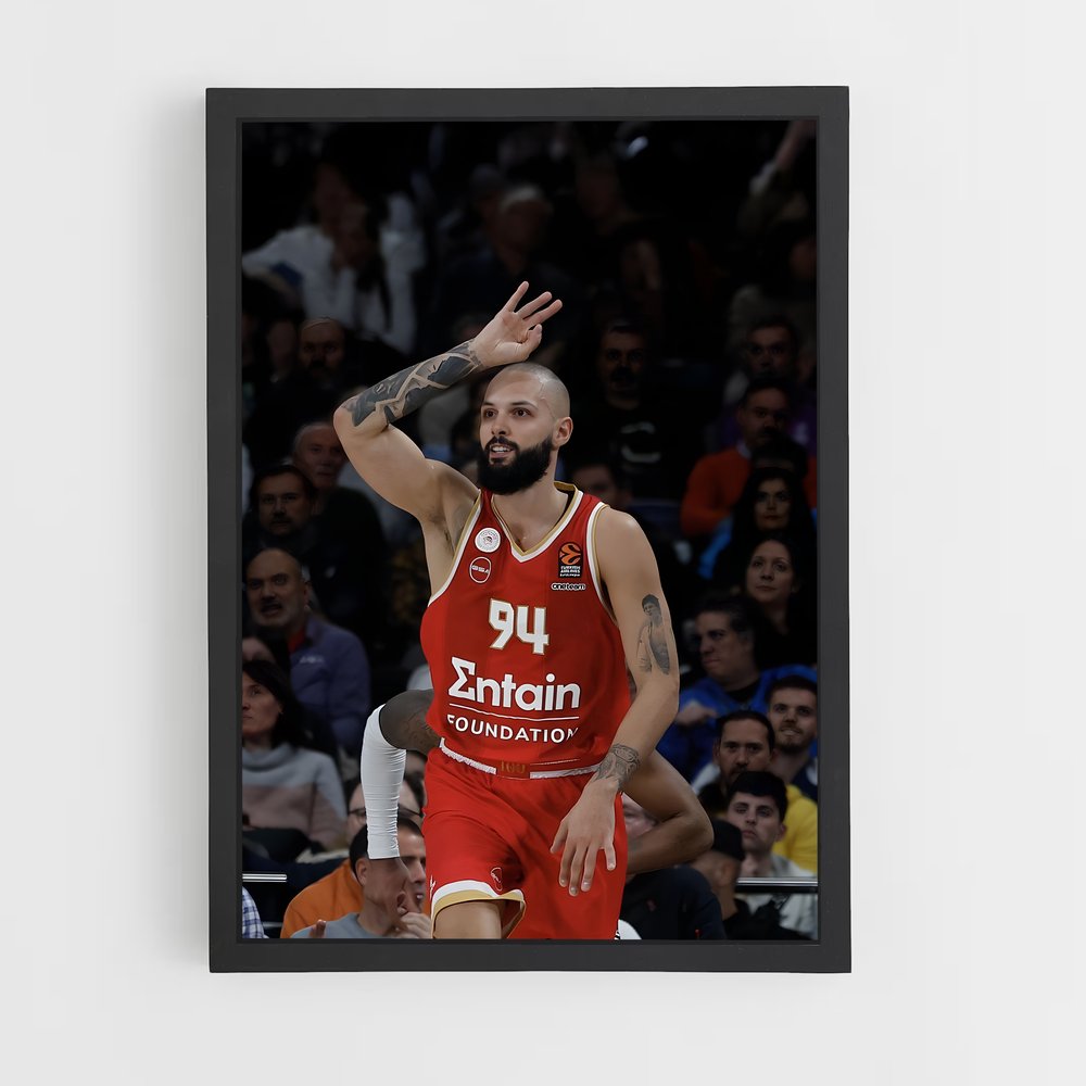 Poster Evan fournier lancer – affiche Basketball (vue 2)